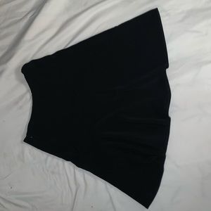 Solid black skirt